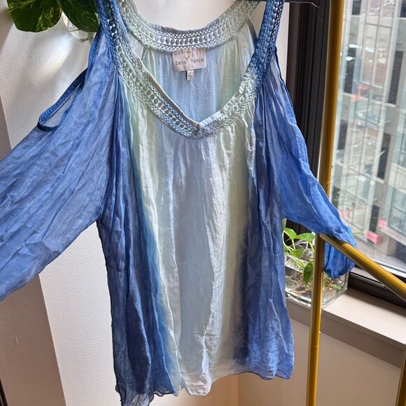 Belle France Blue Blouse - Picture 1 of 8